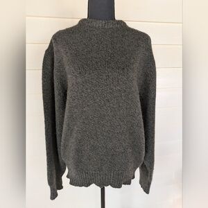 Men's Olive Green Crew Neck Sweater Size M